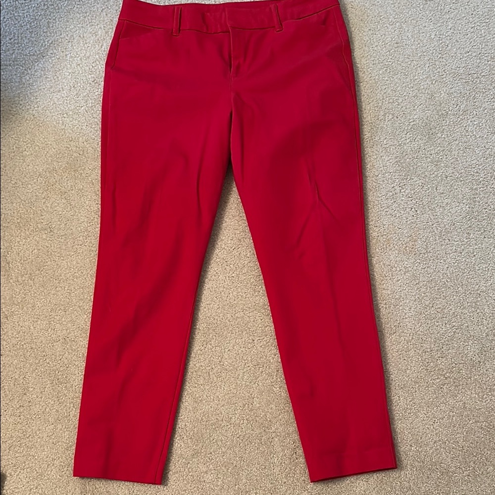 Vibrant Red Trousers